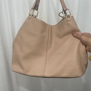 Vince Camuto Leather Tote in Cameo Rose